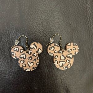Disney Mickey Mouse Leopard earrings